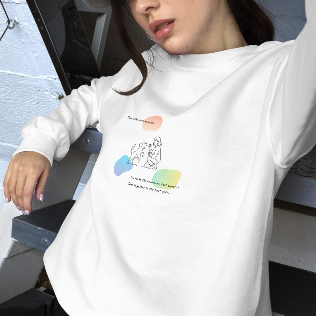 More smiles, more moments. Sweat – White