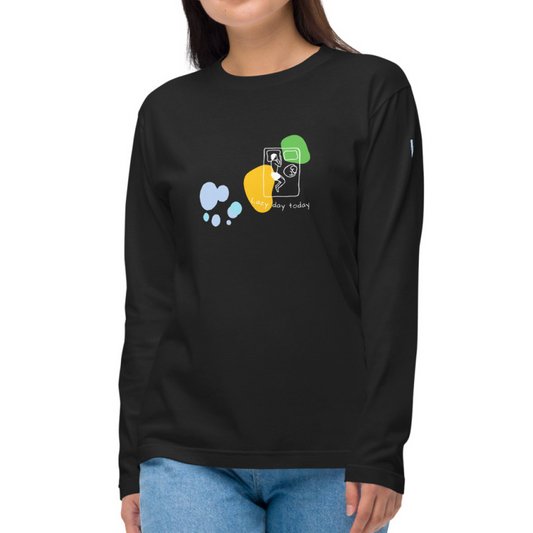 lazy day today. Long Sleeve Tee – Black