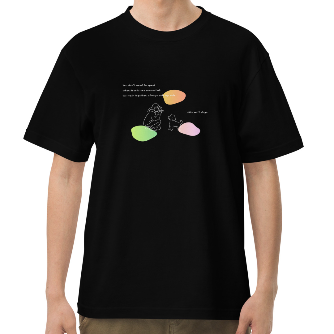 Life with dogs.  Tee – Black