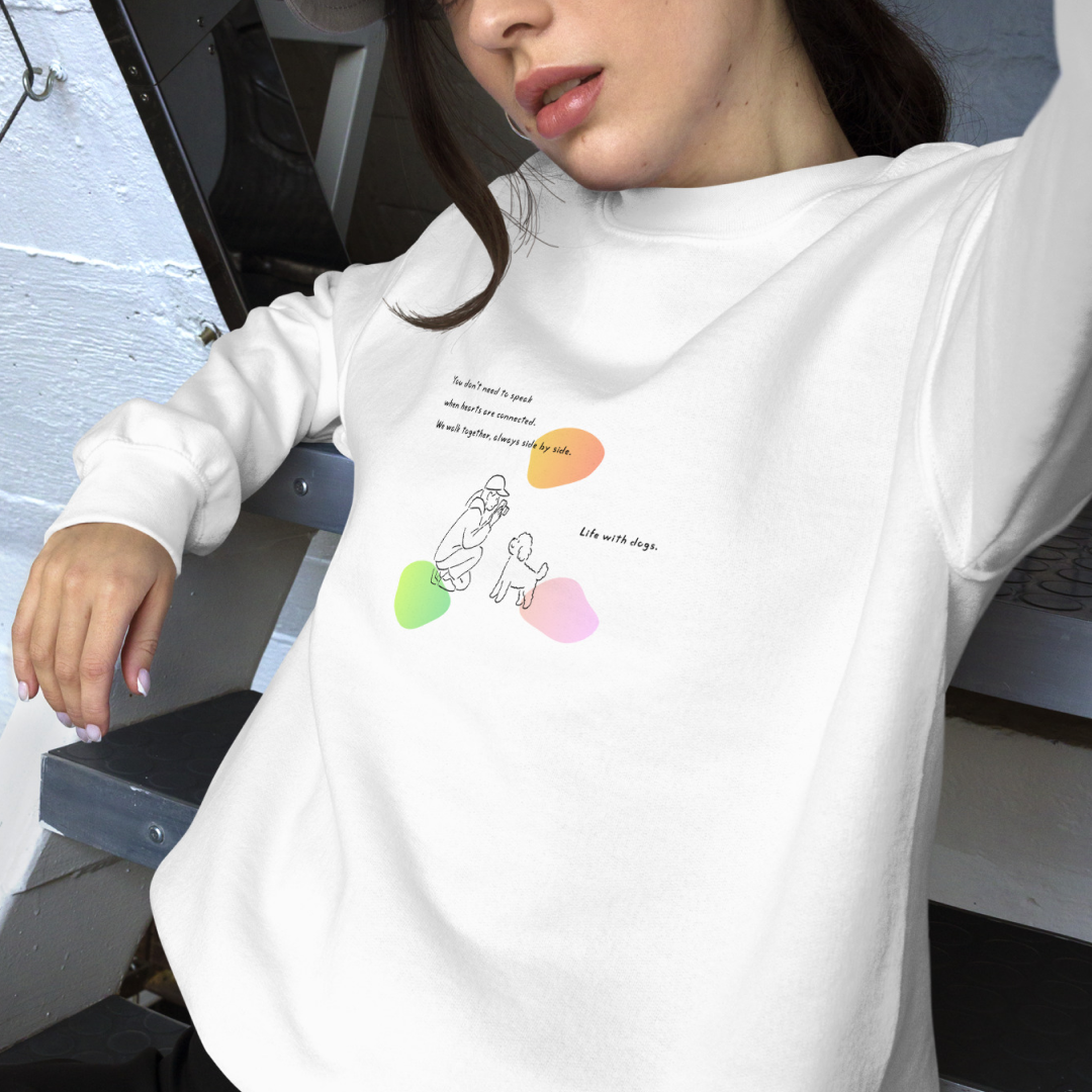 Life with dogs.  Sweat – White
