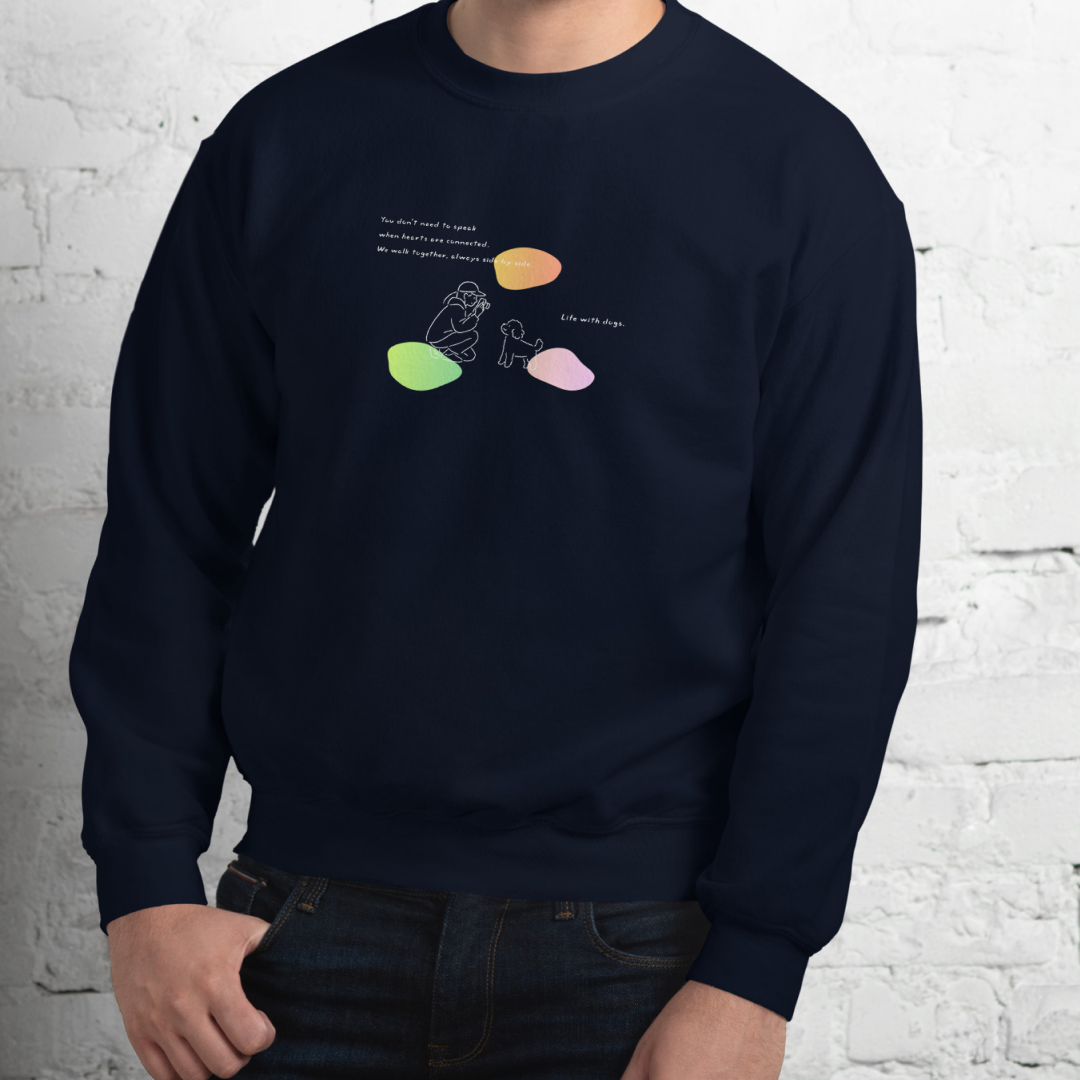 Life with dogs.  Sweat – Navy