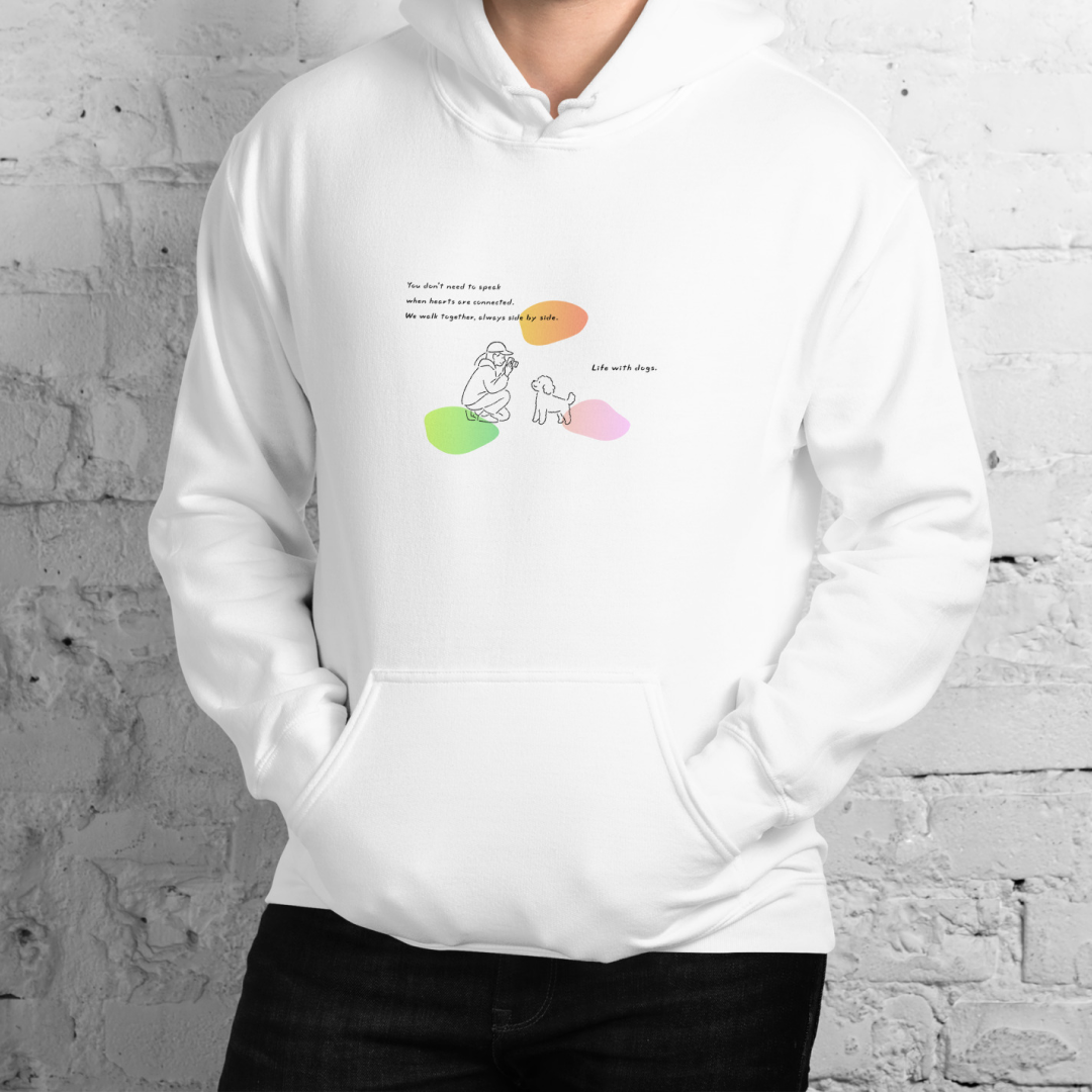 Life with dogs.  Hoodie – White