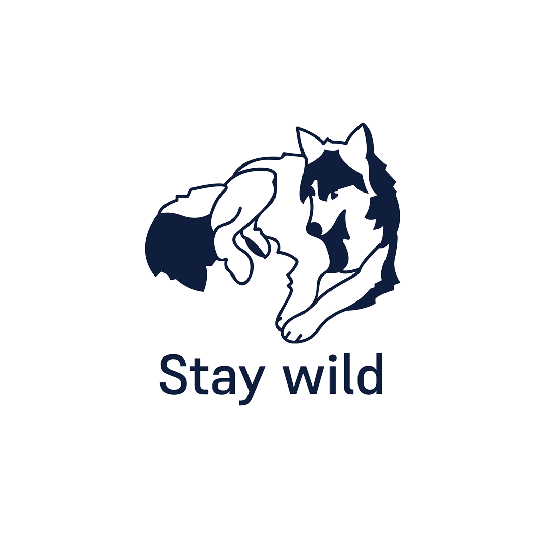 Stay wild. Tee – White