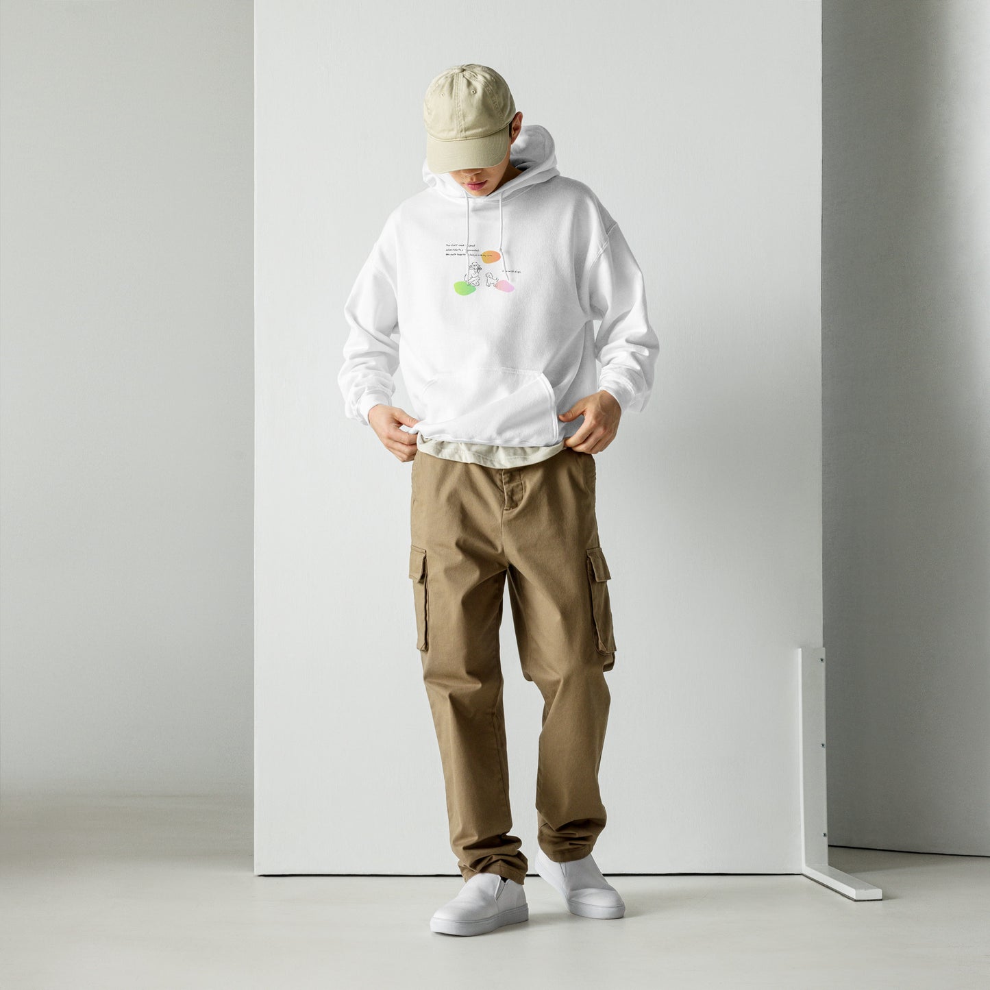 Life with dogs.  Hoodie – White