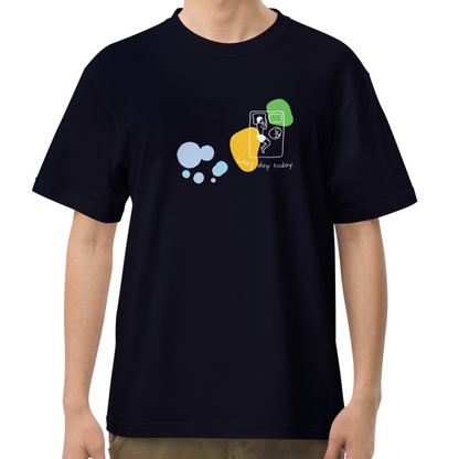 lazy day today. Tee – Navy