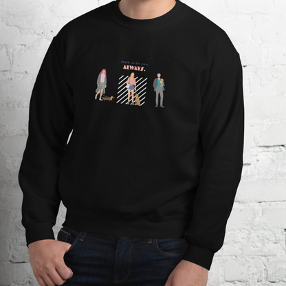 Walk with you, always. Sweat – Black