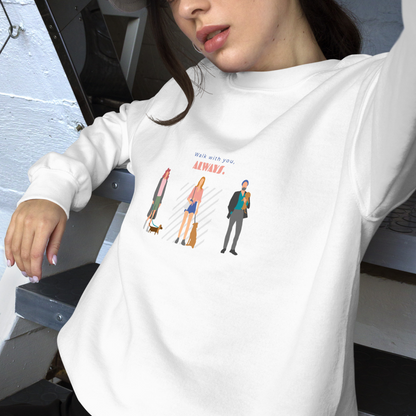 Walk with you, always. Sweat – White