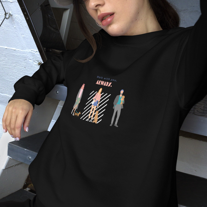 Walk with you, always. Sweat – Black