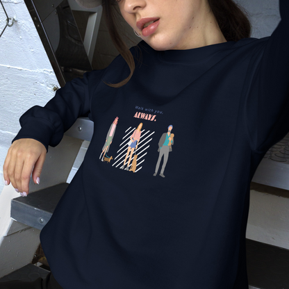 Walk with you, always. Sweat – Navy
