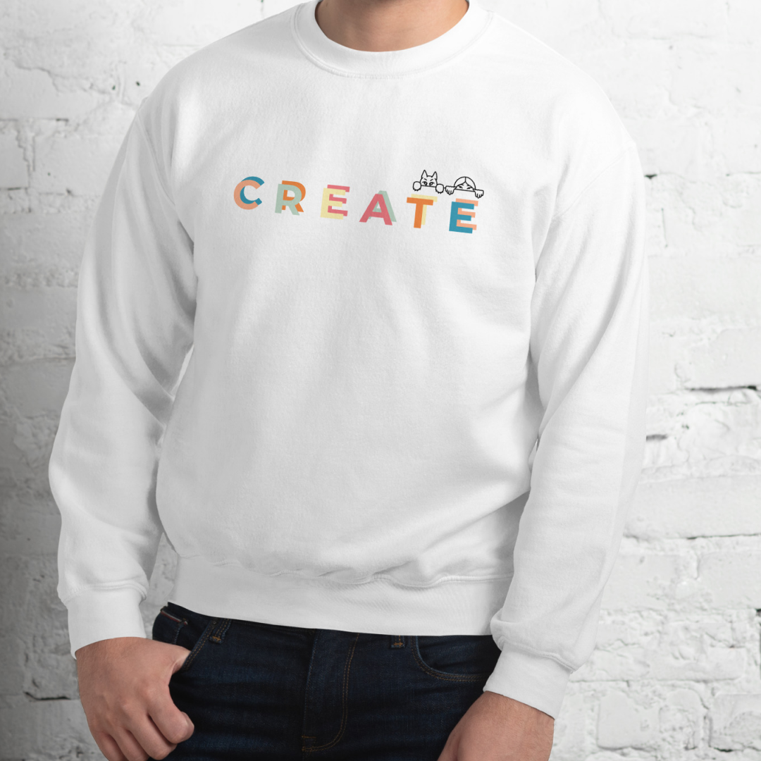 Create together. Sweat – White