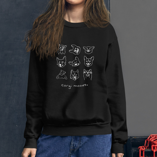 Corgi moods. Sweat – Black