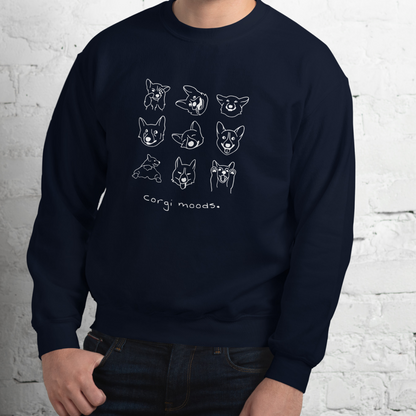 Corgi moods. Sweat – Navy