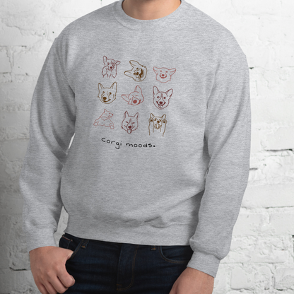 Corgi moods. Sweat – Gray