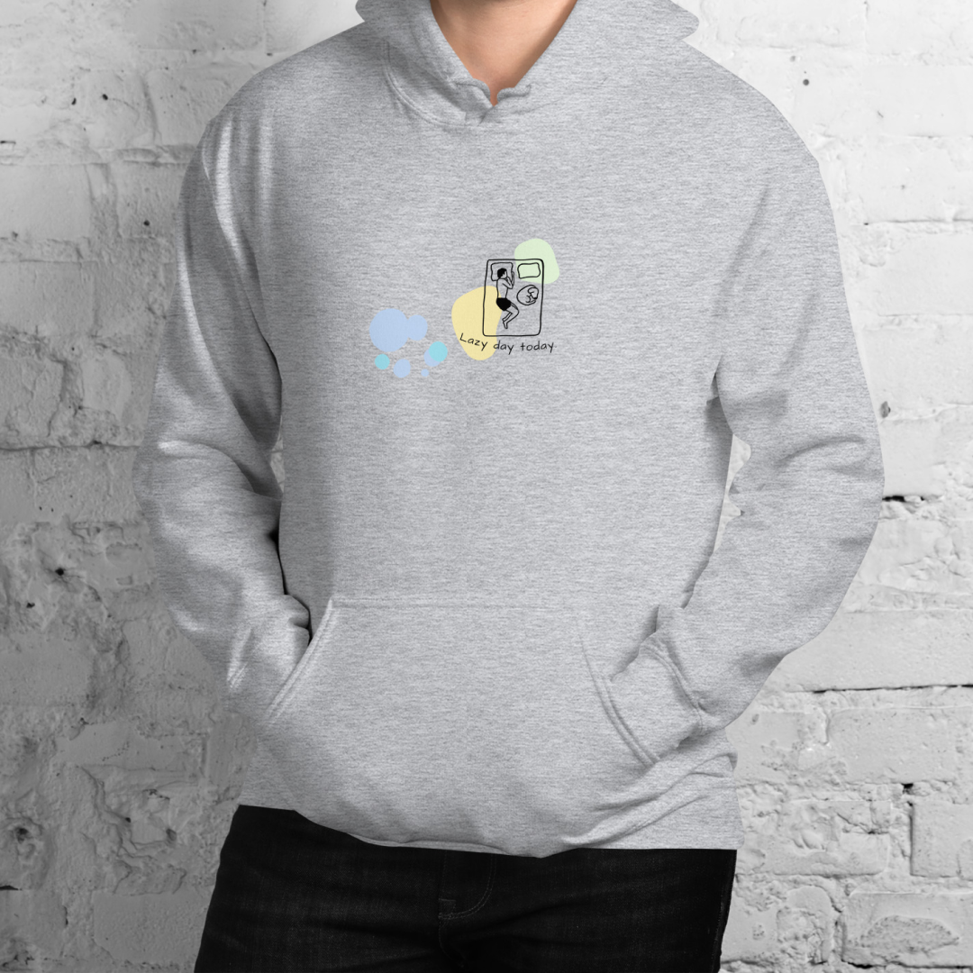 lazy day today. Hoodie – Gray