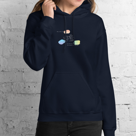 More smiles, more moments. Hoodie – Navy