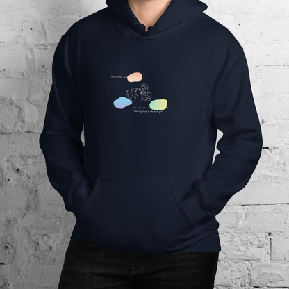 More smiles, more moments. Hoodie – Navy