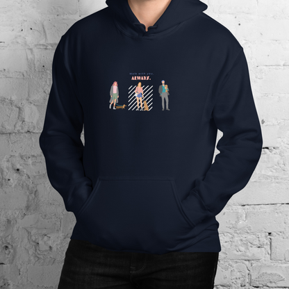 Walk with you, always. Hoodie – Navy