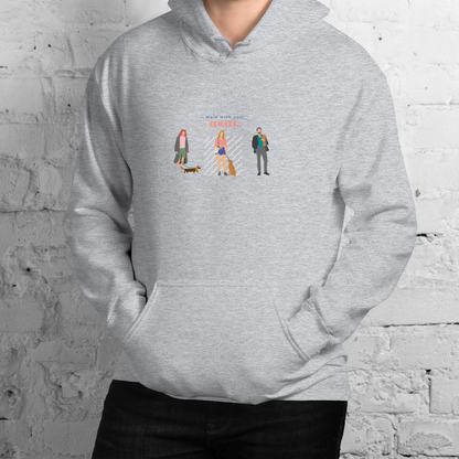 Walk with you, always. Hoodie – Gray