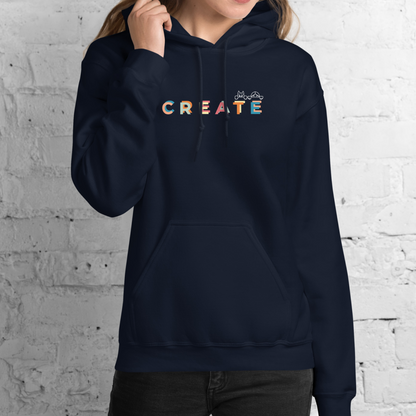 Create together. Hoodie – Navy