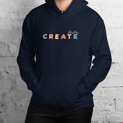 Create together. Hoodie – Navy