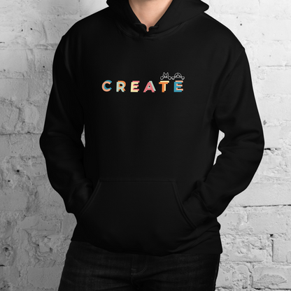 Create together. Hoodie – Black