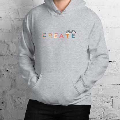 Create together. Hoodie – Gray