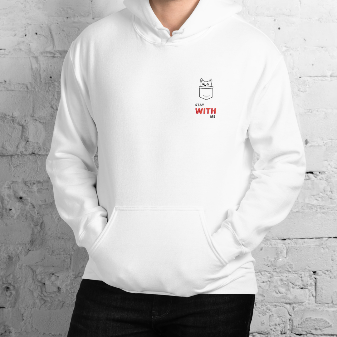 Stay with me. Hoodie – White