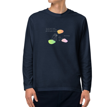 Life with dogs. Long Sleeve Tee – Navy