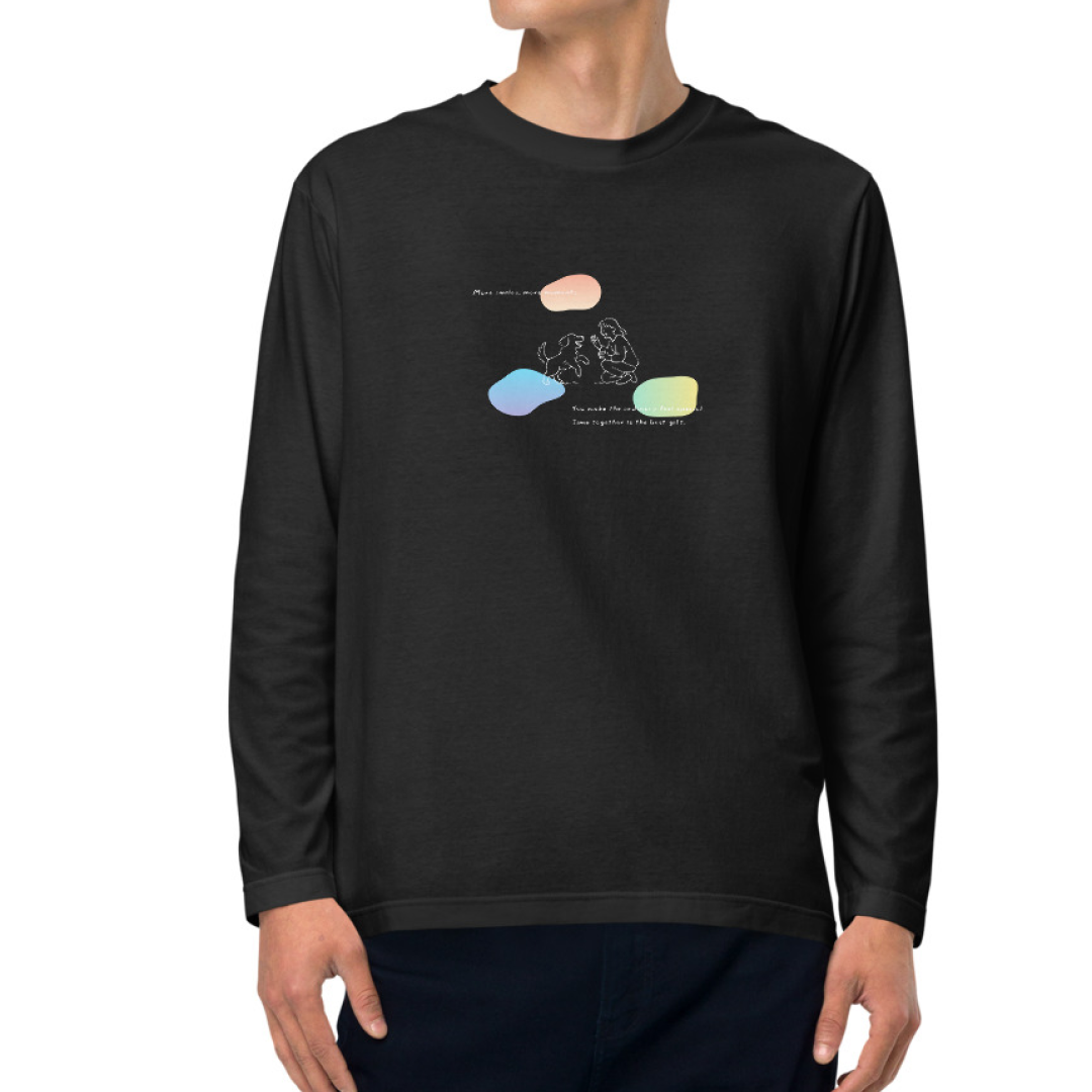More smiles, more moments. Long Sleeve Tee – Black