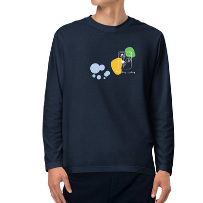 lazy day today. Long Sleeve Tee – Navy