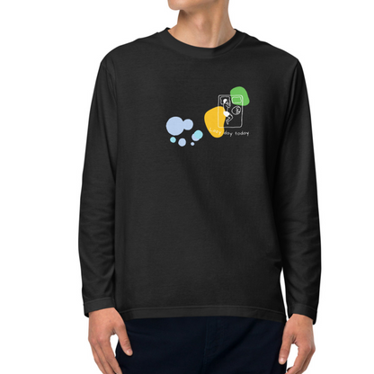 lazy day today. Long Sleeve Tee – Black
