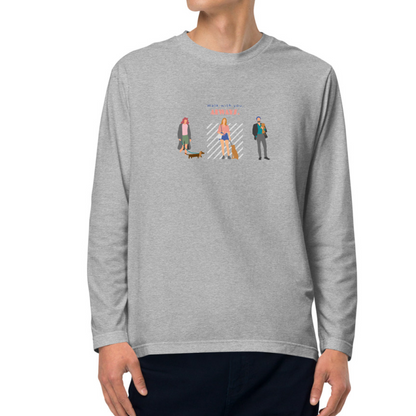 Walk with you, always. Long Sleeve Tee – Gray