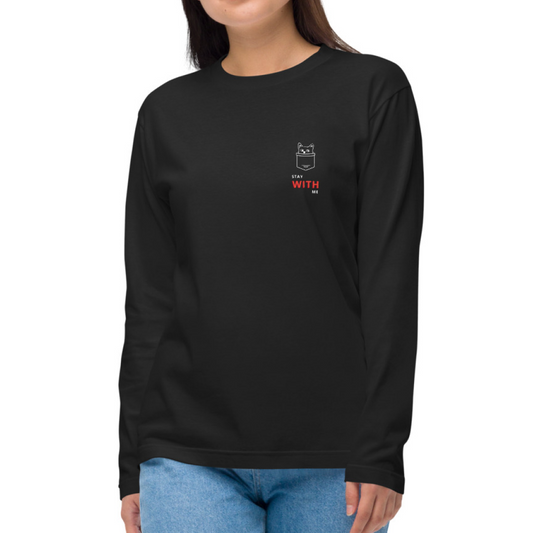 Stay with me. Long Sleeve Tee – Black