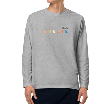 Create together. Long Sleeve Tee – Gray