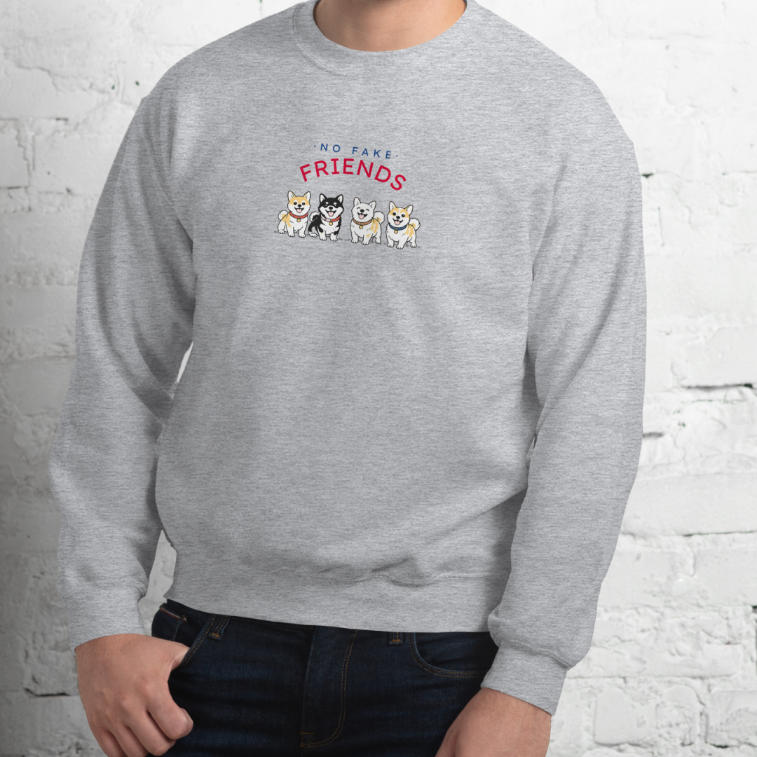 NO FAKE FRIENDS. Sweat – Gray