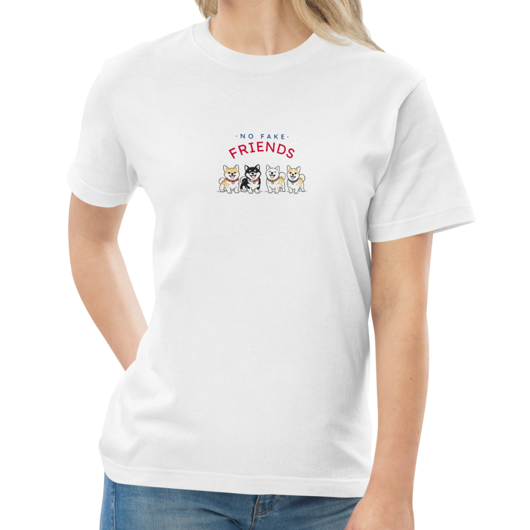 NO FAKE FRIENDS. Tee – White