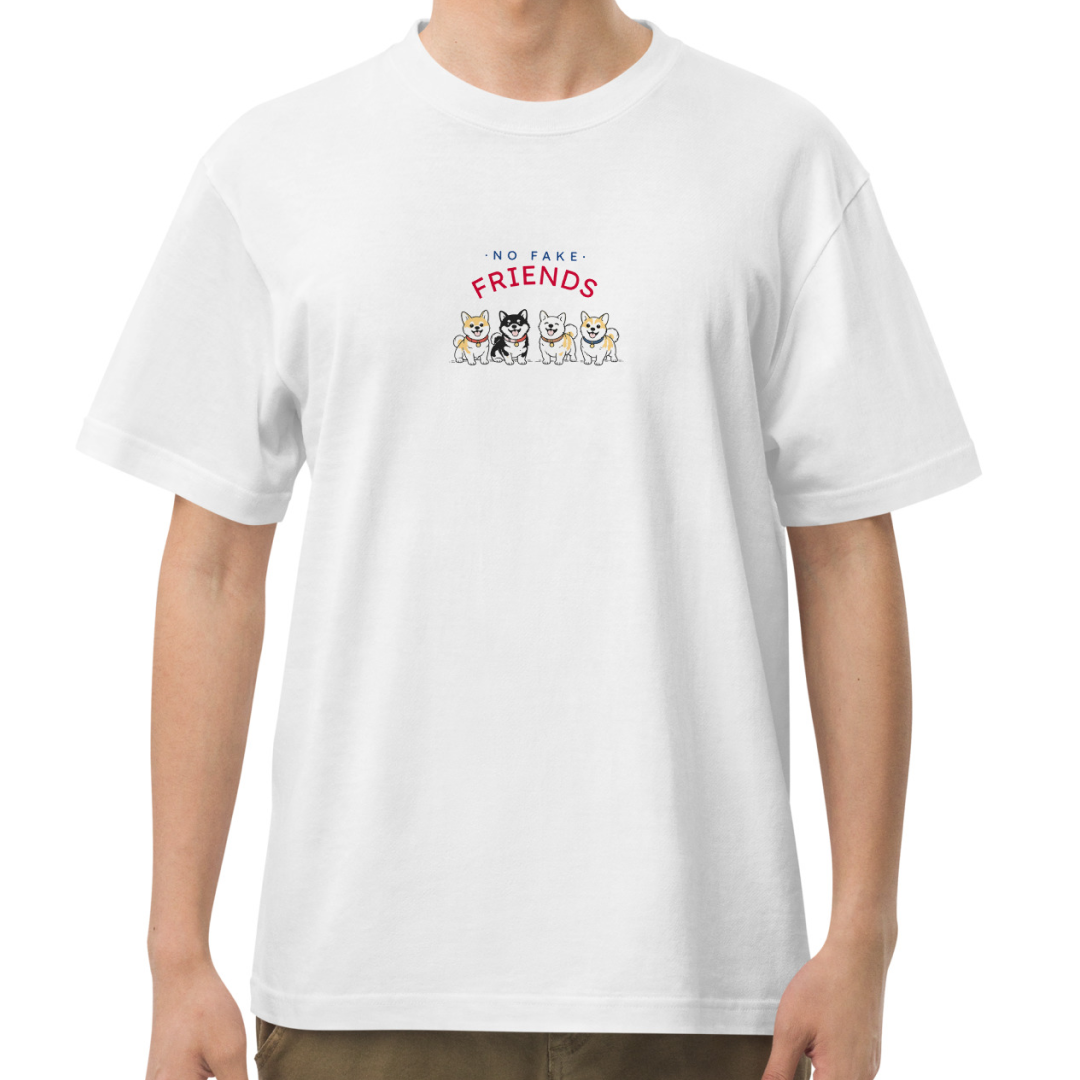 NO FAKE FRIENDS. Tee – White