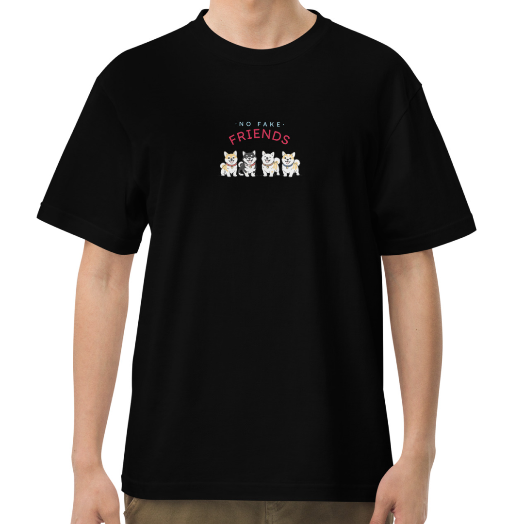 NO FAKE FRIENDS. Tee – Black