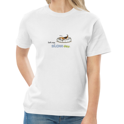 Soft nap, slow day. Tee – White