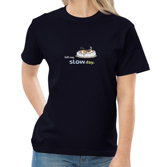 Soft nap, slow day. Tee – Navy
