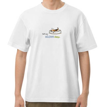 Soft nap, slow day. Tee – White