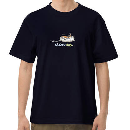 Soft nap, slow day. Tee – Navy
