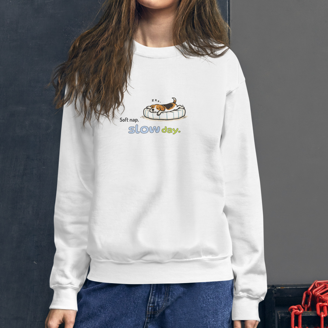 Soft nap, slow day. Sweat – White