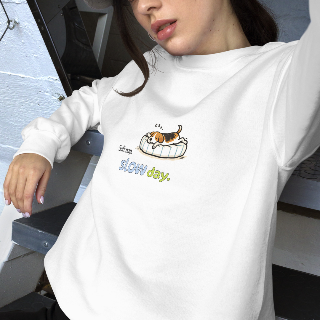Soft nap, slow day. Sweat – White