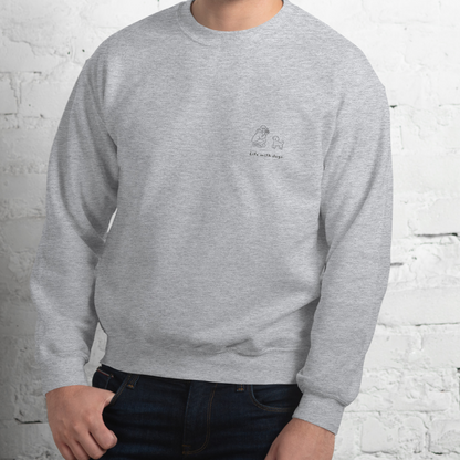 Life with dogs.  Logo Sweat – Gray