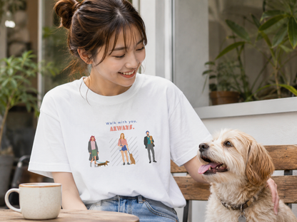 Walk with you, always. Tee – White