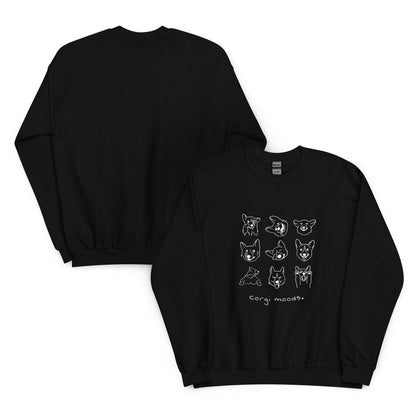 Corgi moods. Sweat – Black