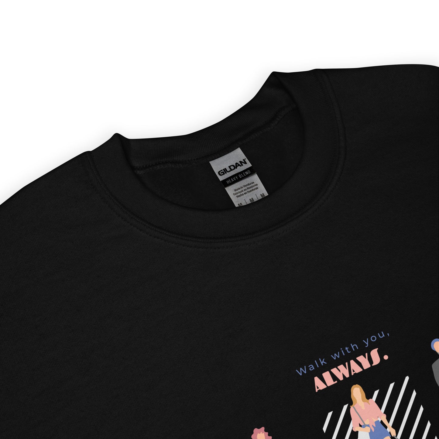 Walk with you, always. Sweat – Black