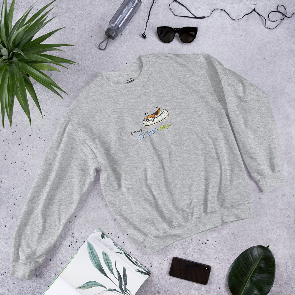 Soft nap, slow day. Sweat – Gray