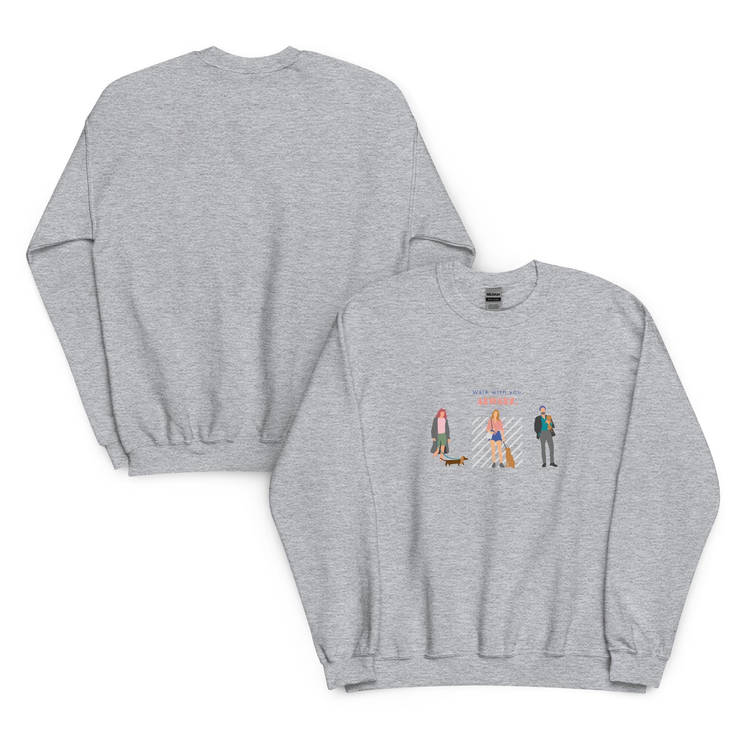 Walk with you, always. Sweat – Gray